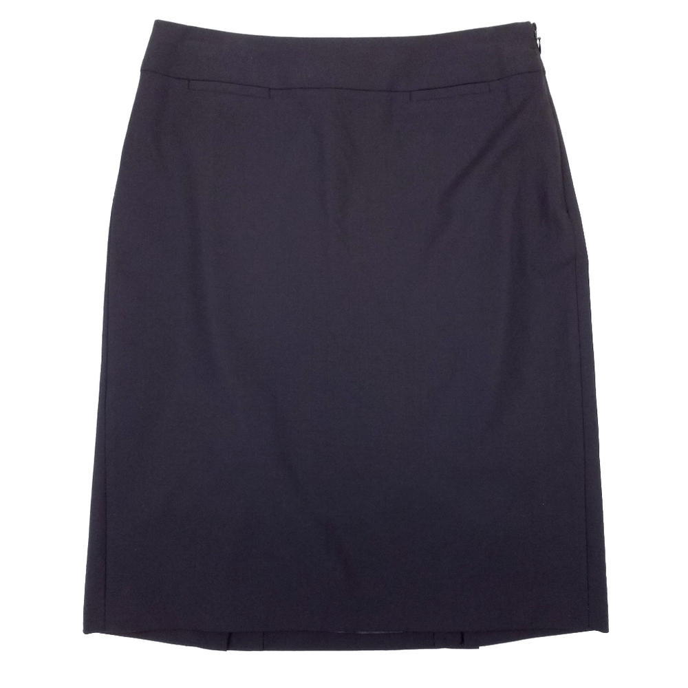 Banana Republic Black Lined Wool Suiting Skirt 4